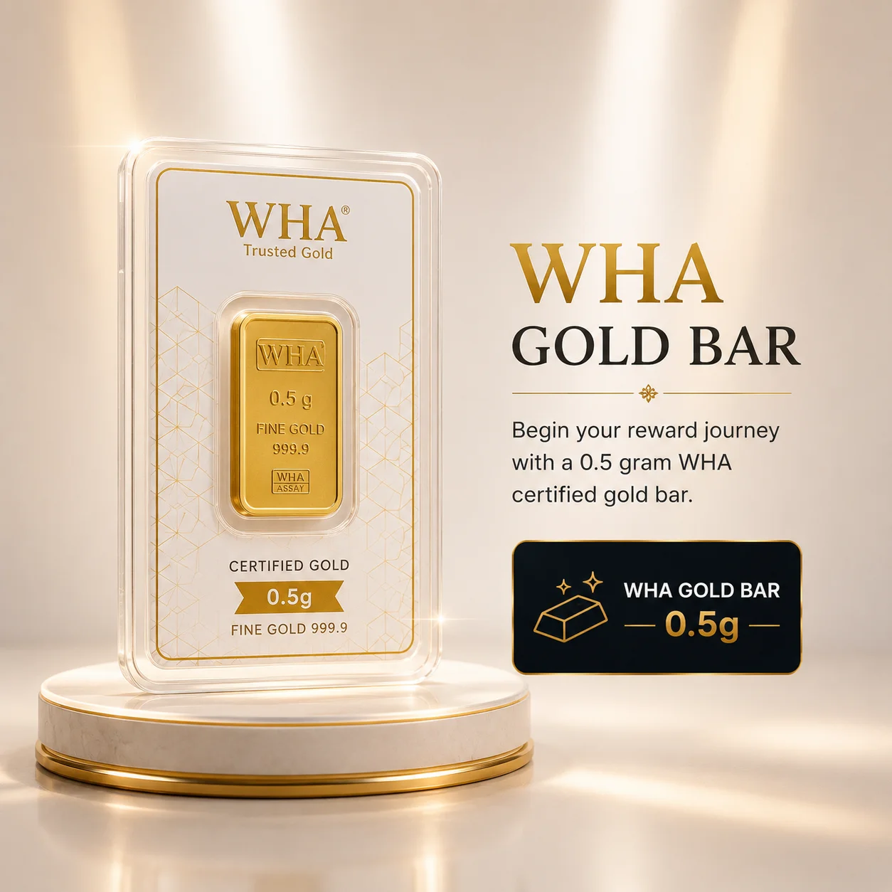 WHA gold bar reward